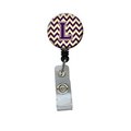 Teachers Aid Letter L Chevron Purple & Gold Retractable Badge Reel5 x 1 x 2 in. TE257939